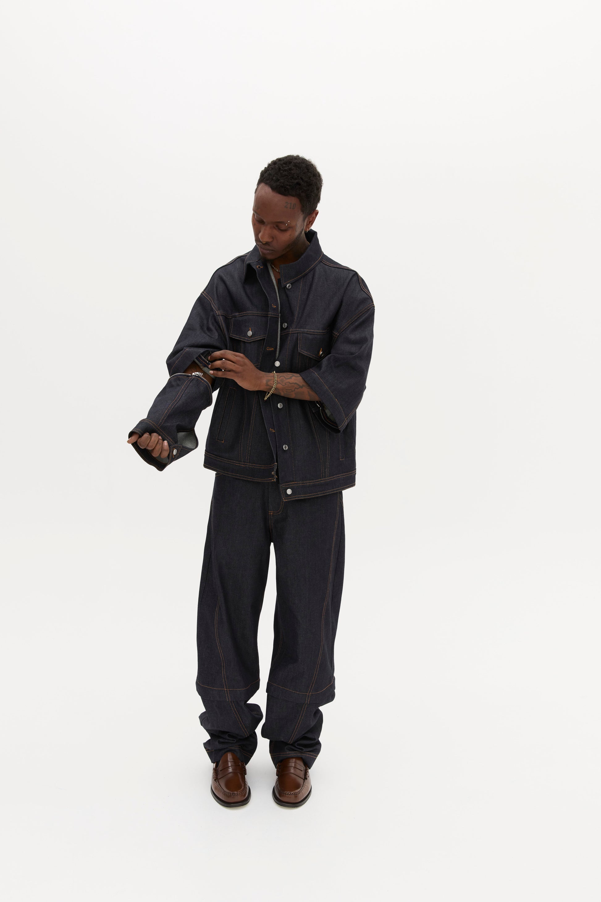 DETACH JACKET in RAW INDIGO