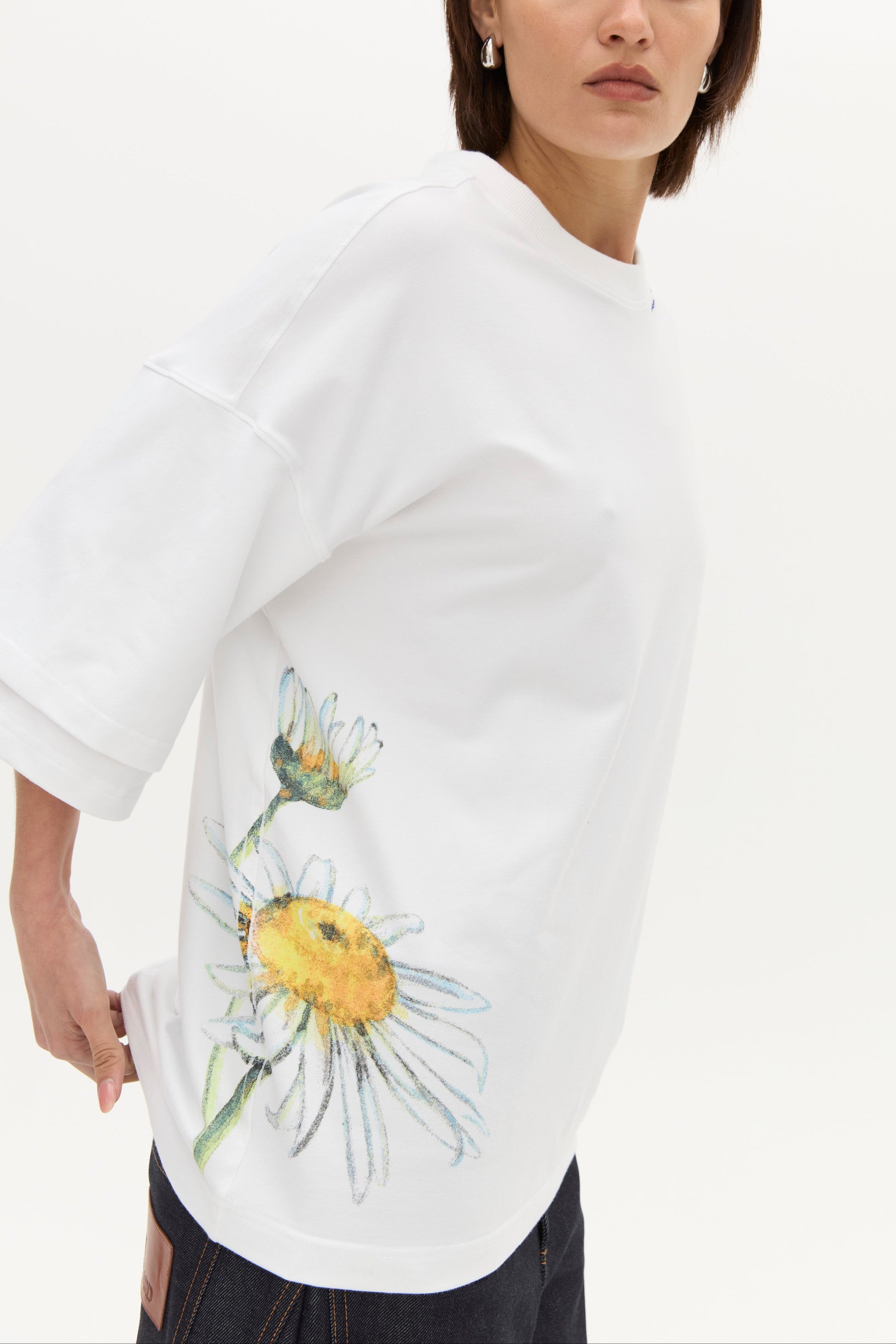DBL SLEEVE TEE in WATERCOLOUR