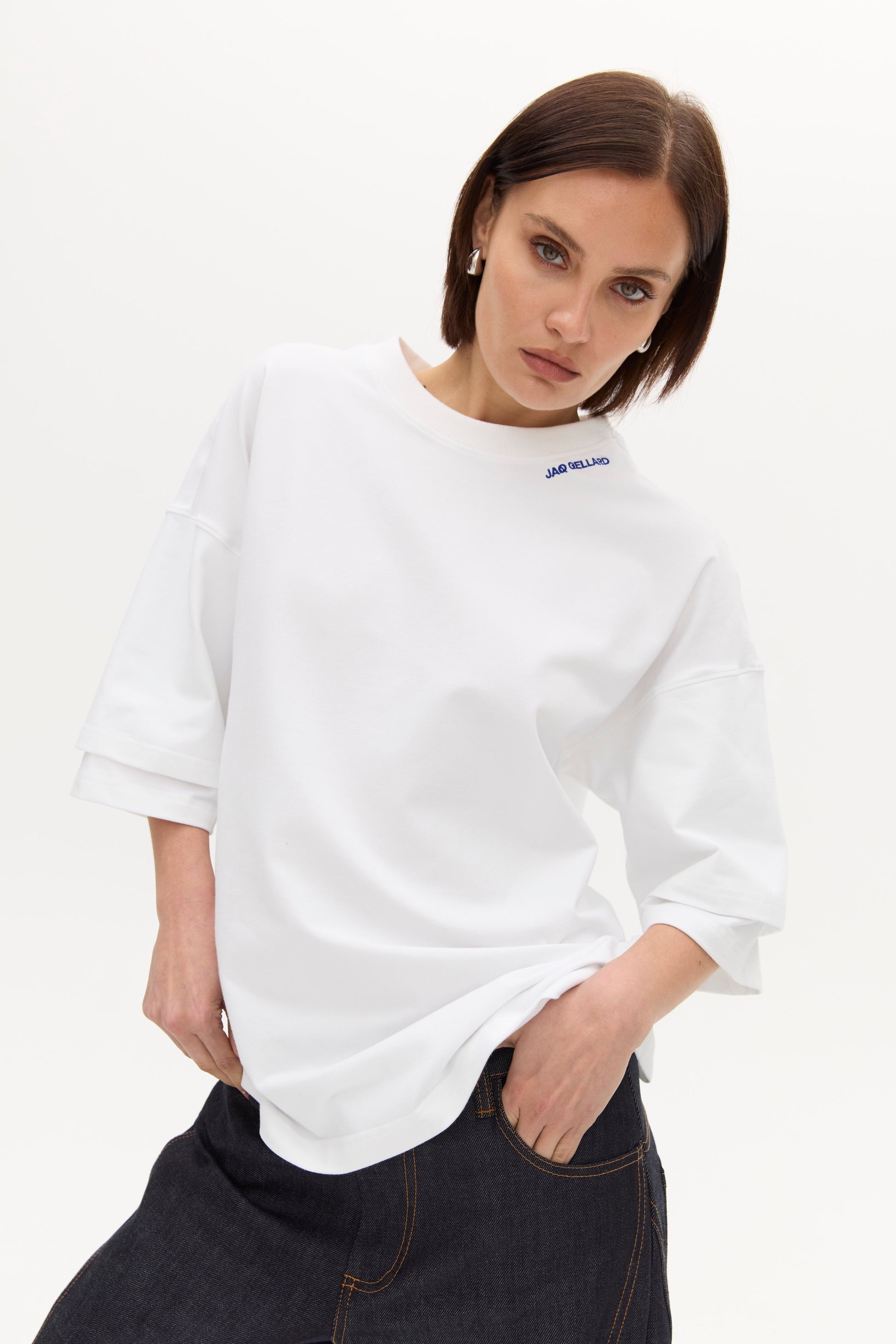 DBL SLEEVE TEE in WATERCOLOUR