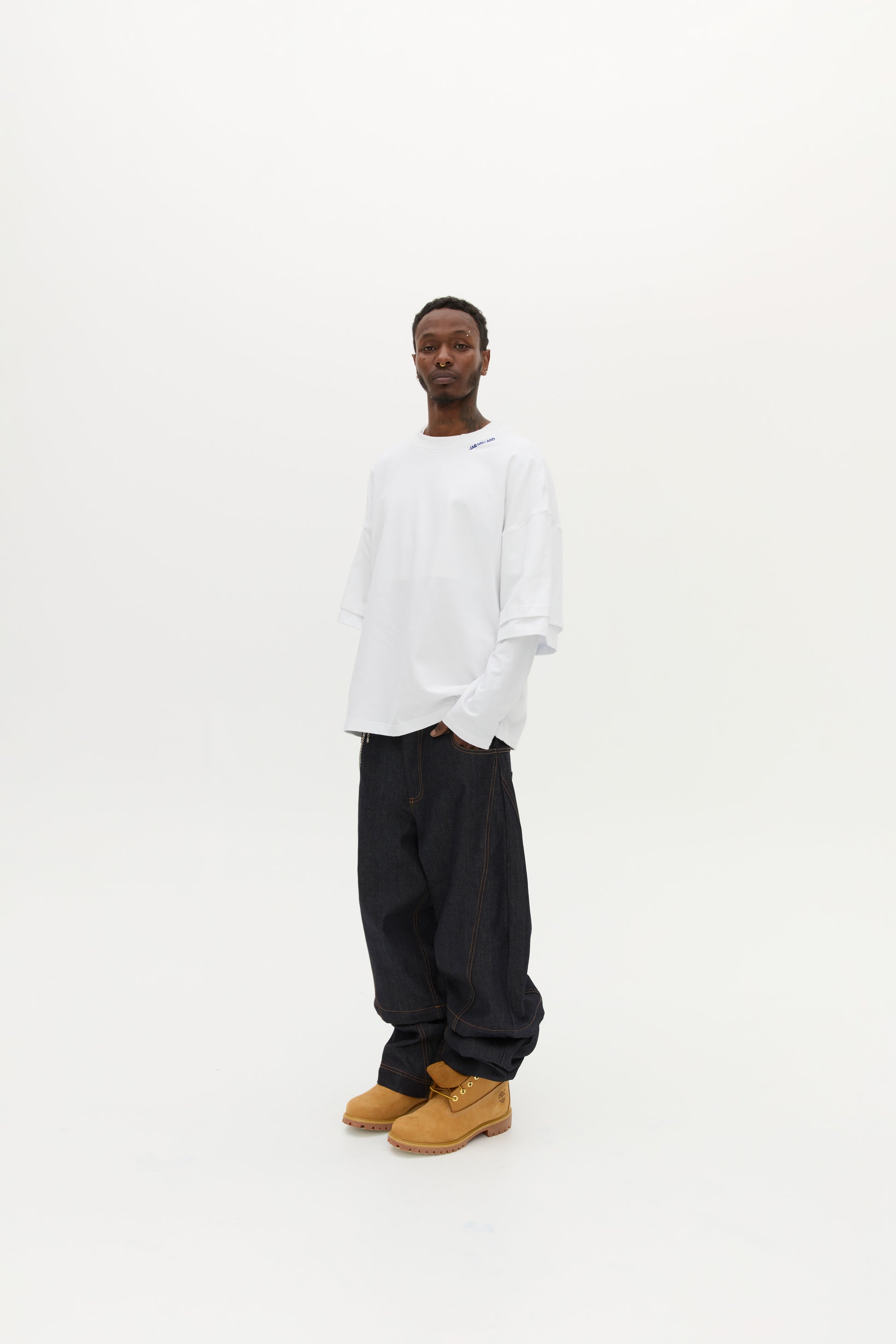 BACKTALK CROPPED L/S TOP