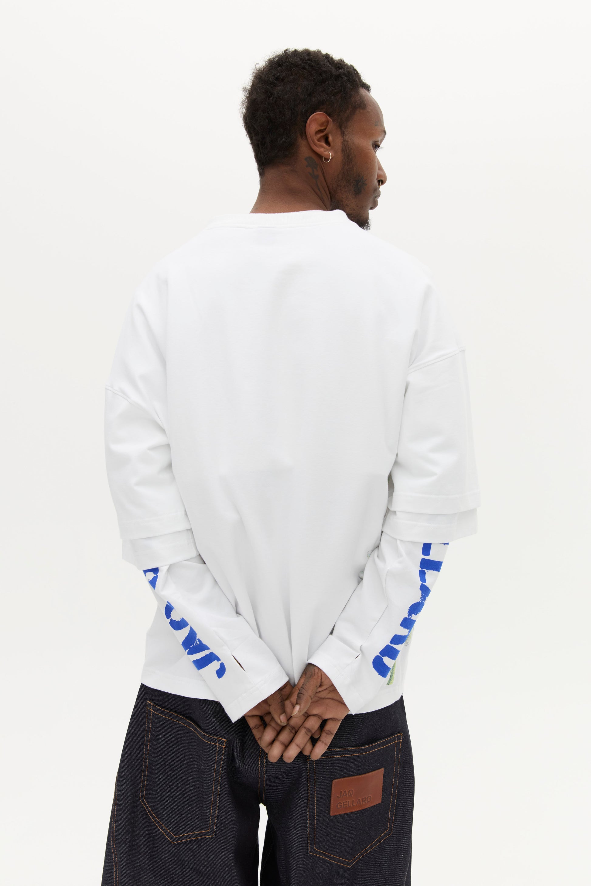 BACKTALK CROPPED L/S TOP