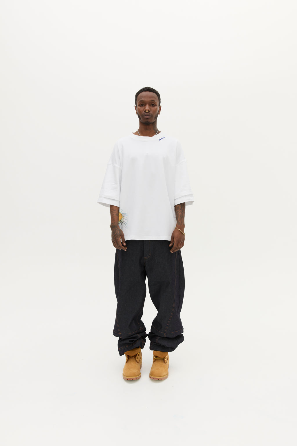 DBL SLEEVE TEE in WATERCOLOUR