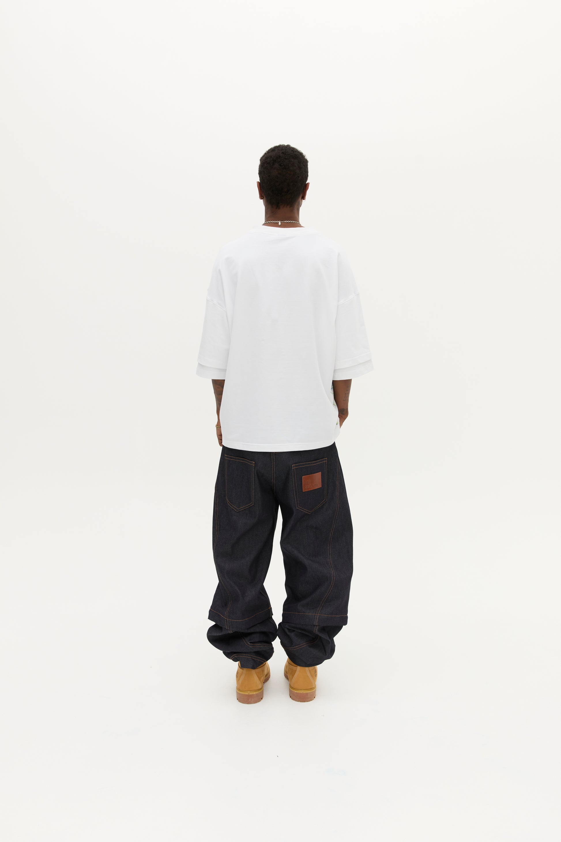 DBL SLEEVE TEE in WATERCOLOUR
