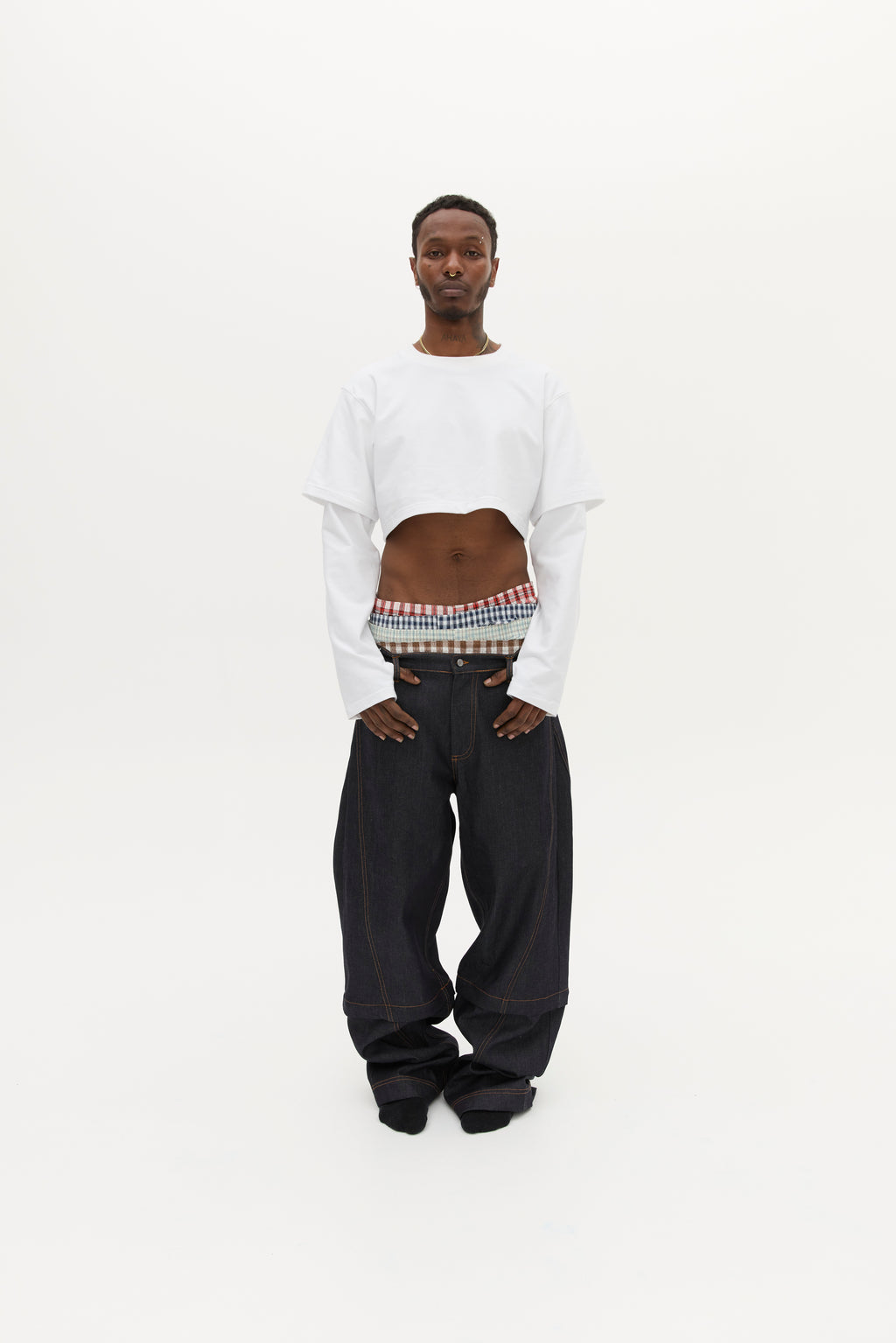 BACKTALK CROPPED L/S TOP